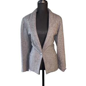 Woman's Vintage -Kensington Square- Herringbone Blazer, Size 9/10